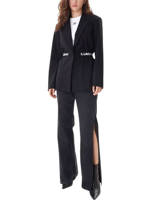Blazer morbido con cinturino logato Karl Lagerfeld jeans | B1W14024999